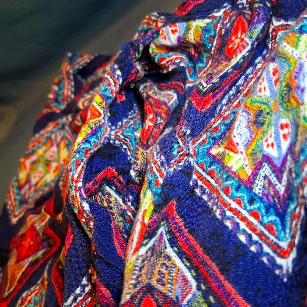 Mudd Geometric Palazzo Pants - Picture 5 of 7